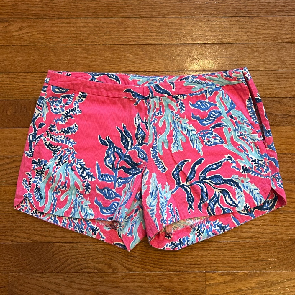 Lilly Pulitzer Capri Pink Samba Adie Shorts Size 4
